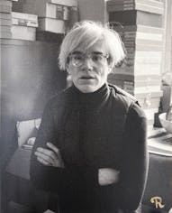 "Andy Warhol at the factory", Union Square, New York, 1983